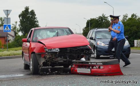 ДТП в Лунинце с участием водителей-пенсионеров, один пострадал
