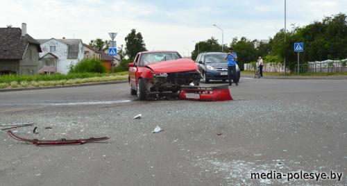 ДТП в Лунинце с участием водителей-пенсионеров, один пострадал