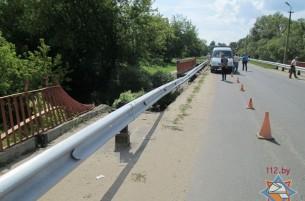 В Костюковичах обрушился мост