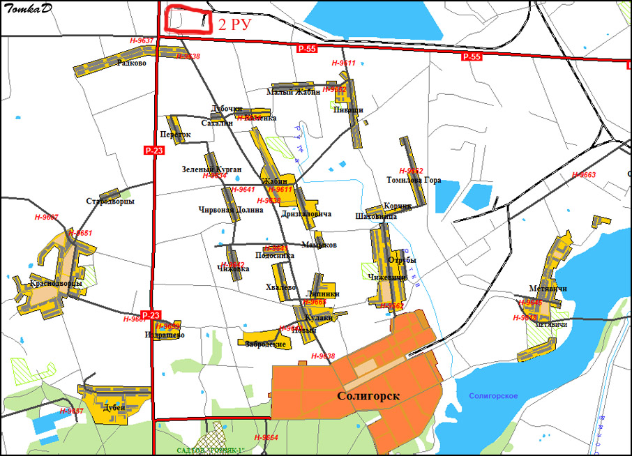 Карта горных выработок в городе шахты