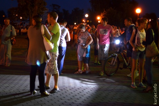 День Независимости-2013 в Слуцке. Про салют