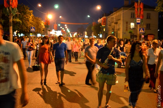 День Независимости-2013 в Слуцке. Про салют