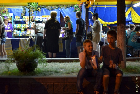 День Независимости-2013 в Слуцке. Вечер