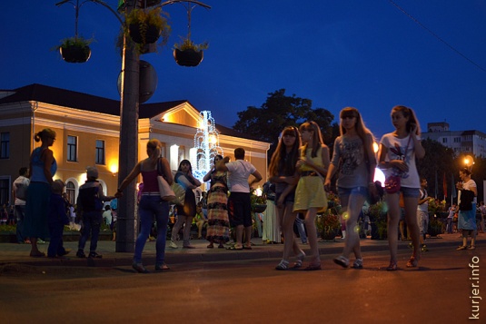 День Независимости-2013 в Слуцке. Вечер