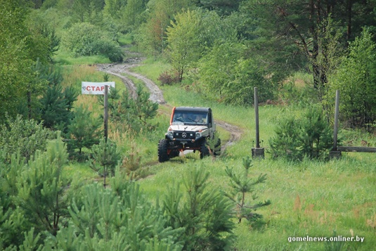 В болотах под Калинковичами внедорожники устроили гонки на выживание (фото)