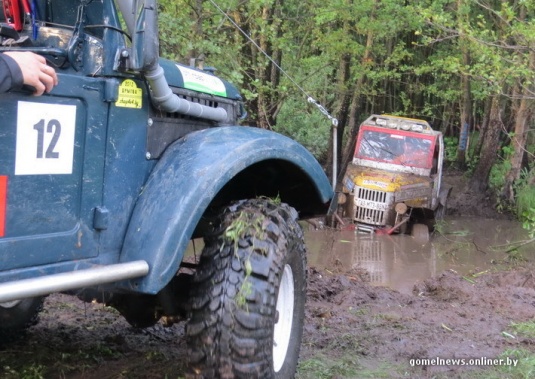 В болотах под Калинковичами внедорожники устроили гонки на выживание (фото)