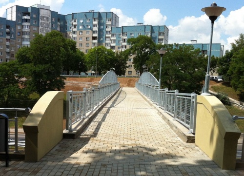 Пешеходный переход за Румлевским мостом в Гродно ликвидирован: открыт мост для пешеходов