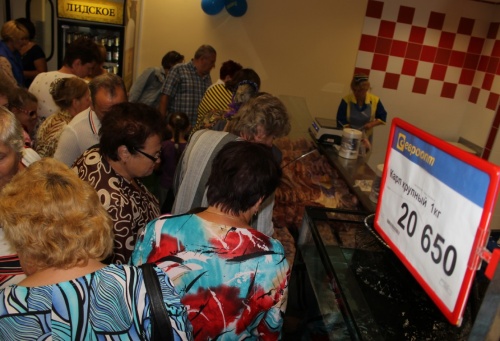 Фоторепортаж: открытие десятого магазина “Евроопт” в Гродно