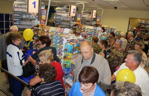 Фоторепортаж: открытие десятого магазина “Евроопт” в Гродно