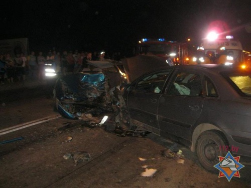 В Пинске столкнулись Hyundai и Citroen. Один человек погиб