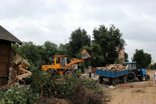 Фоторепортаж: реконструкция улицы Буденного в Гродно