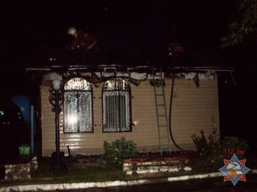 Под Слуцком сгорело придорожное кафе. Не исключается, что это был поджог