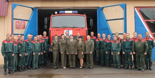 Коллектив Лиозненского РОЧС отметил 160-летие пожарной службы Беларуси