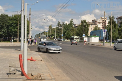 Светофор на Витебском проспекте в Могилёве заработает в сентябре