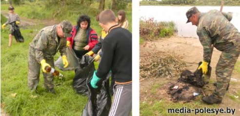 Акция «Чистый берег» прошла на Припяти