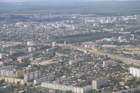 Воздушный крестный ход над Бобруйском