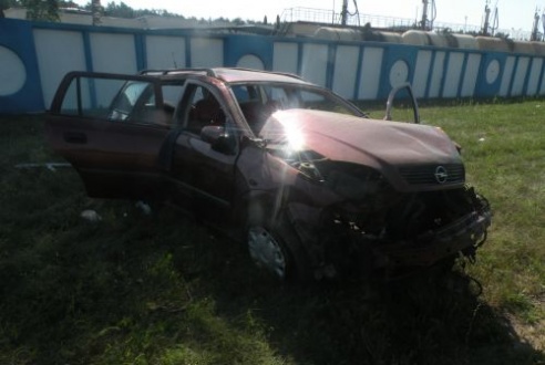 В Волковыске водитель «Опель Астра» на огромной скорости вылетел в кювет