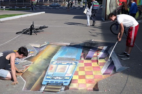 В могилёвском дворе появится 3D граффити (фото)
