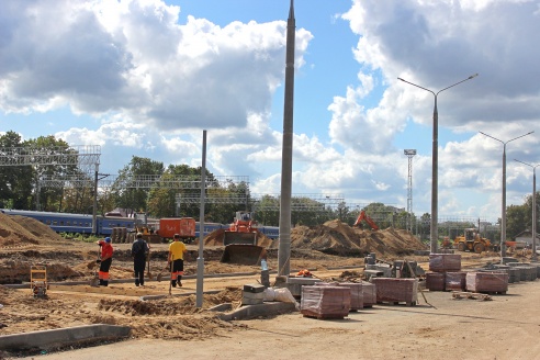 До запланированного открытия улицы Буденного в Гродно остается неделя