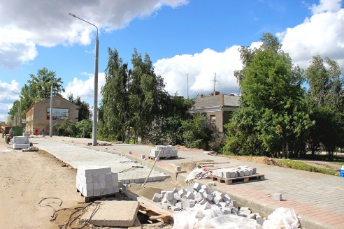 До запланированного открытия улицы Буденного в Гродно остается неделя