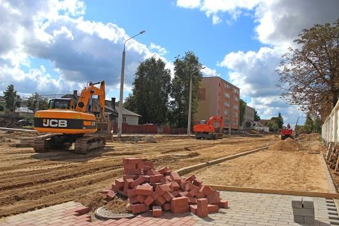 До запланированного открытия улицы Буденного в Гродно остается неделя