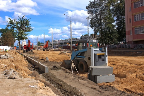 До запланированного открытия улицы Буденного в Гродно остается неделя