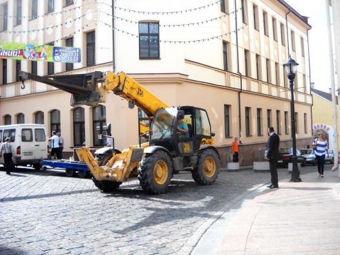 Фотофакт: улица Советская в Гродно по-настоящему стала пешеходной