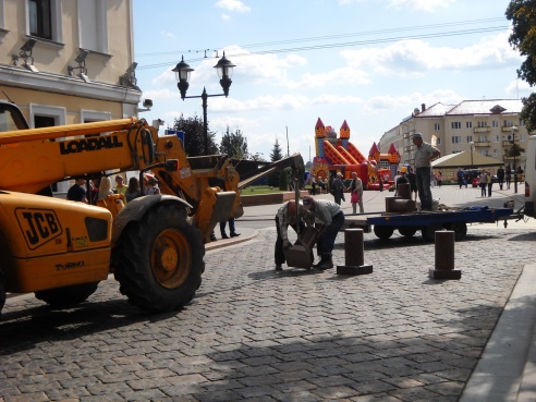 Фотофакт: улица Советская в Гродно по-настоящему стала пешеходной