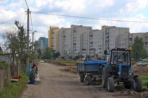 Снесены практически все строения на пути будущей улицы Курчатова в Гродно