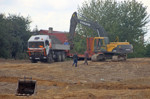 Снесены практически все строения на пути будущей улицы Курчатова в Гродно