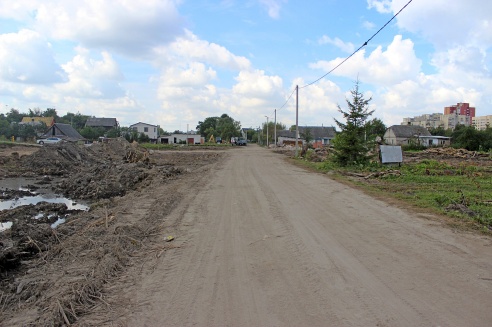 Снесены практически все строения на пути будущей улицы Курчатова в Гродно