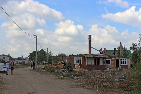Снесены практически все строения на пути будущей улицы Курчатова в Гродно