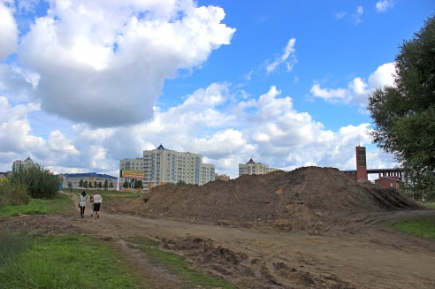 Снесены практически все строения на пути будущей улицы Курчатова в Гродно