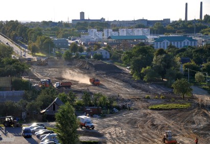 C понедельника часть улицы Курчатова закроют на шесть дней. Фото строящейся перемычки
