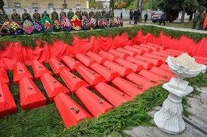 Останки 655 жертв Великой Отечественной перезахоронили сегодня в Бобруйске Останки 655 жертв Великой Отечественной перезахоронили сегодня в Бобруйске