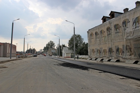 Фоторепортаж: сроки сдачи улицы Буденного в Гродно смещены