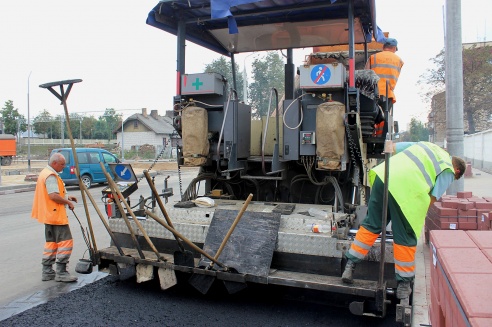 Фоторепортаж: сроки сдачи улицы Буденного в Гродно смещены