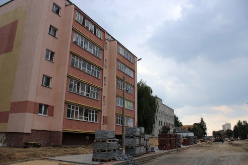 Фоторепортаж: сроки сдачи улицы Буденного в Гродно смещены