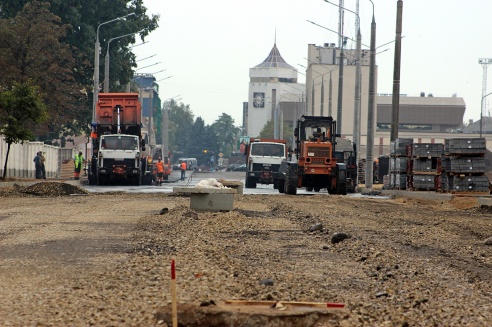 Фоторепортаж: сроки сдачи улицы Буденного в Гродно смещены