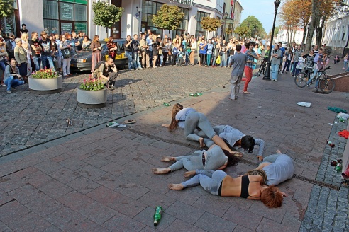 Фоторепортаж: последний день лета Гродно отметил фестивалем уличного искусства