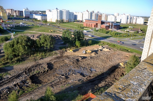 C понедельника часть улицы Курчатова закроют на шесть дней. Фото строящейся перемычки