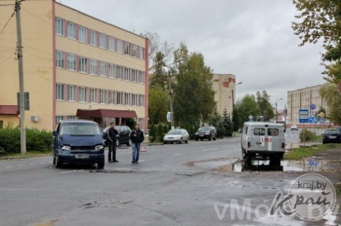 Фото: авария возле Рембыттехники