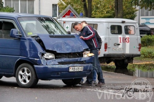 Фото: авария возле Рембыттехники