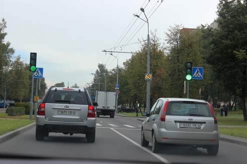 Утро 26 сентября Гродно встретил пробками и отсутствием парковочных мест