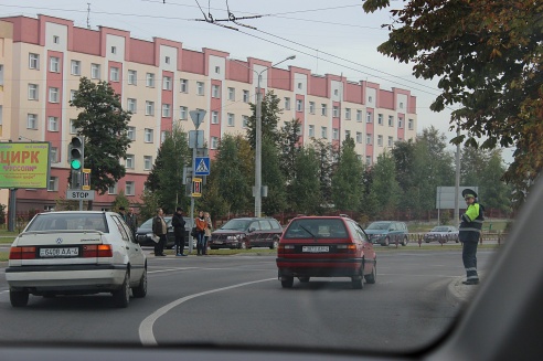 Утро 26 сентября Гродно встретил пробками и отсутствием парковочных мест