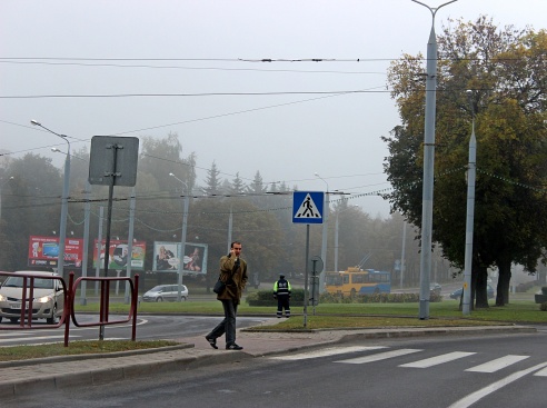 Утро 26 сентября Гродно встретил пробками и отсутствием парковочных мест