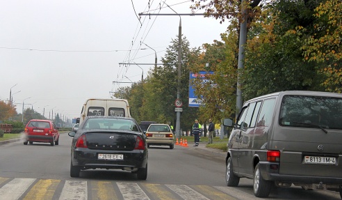 Утро 26 сентября Гродно встретил пробками и отсутствием парковочных мест