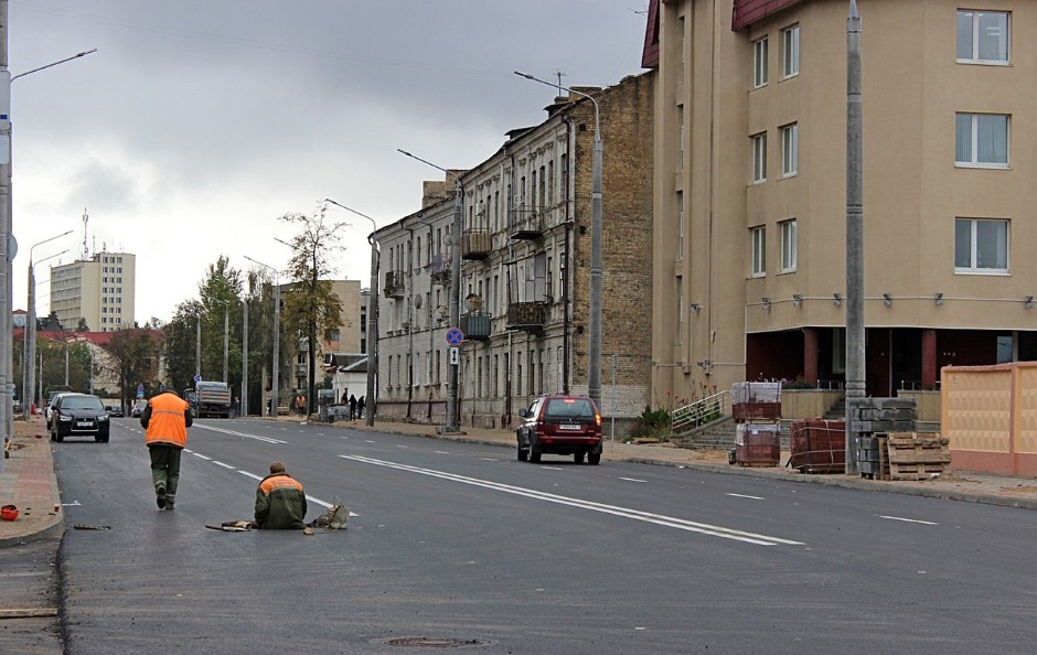 Ул буденного. Улица Буденного. Гродненская улица Москва реконструкция. Баннер на Буденного Гродно.