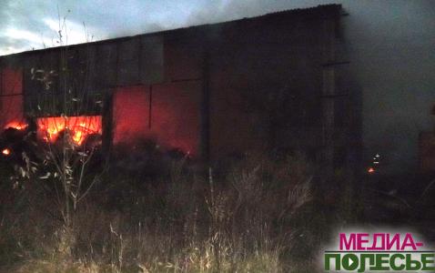 60 тонн сена сгорело в одном из СПК Лунинецкого района