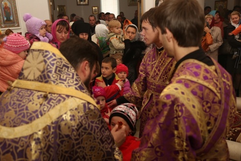 Богослужение в Сретенском храме